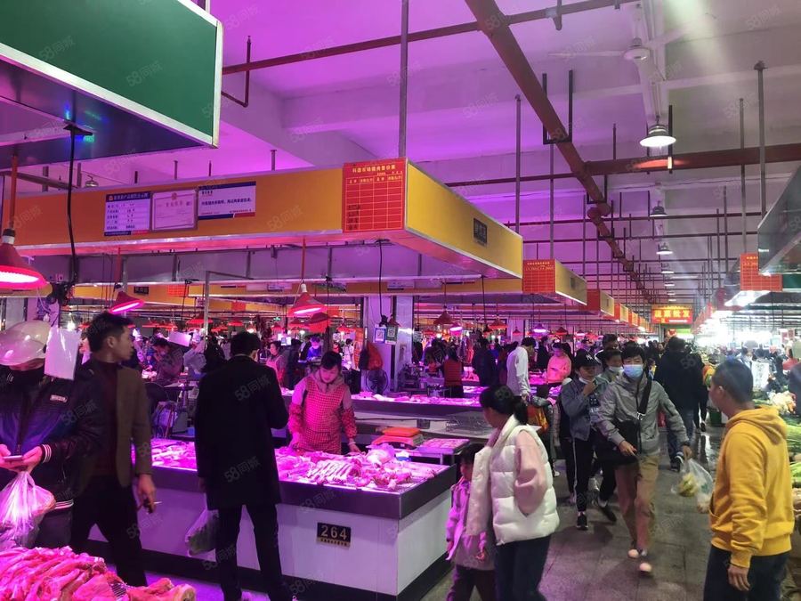 西乡塘区科园大道商铺 超旺大型农贸市场老菜市场 直租 羊肉 狗肉摊位出租 摊位招租 实景图