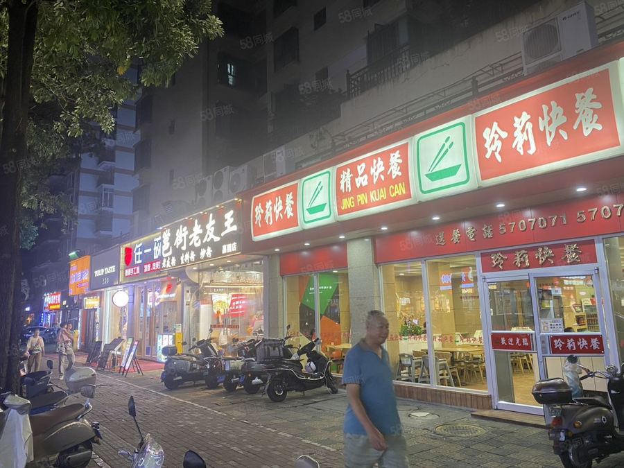 青秀区东葛路商铺 东葛平湖路餐饮成行大门头转让，品牌扎堆，成熟小区，可粉饭咖啡 实景图