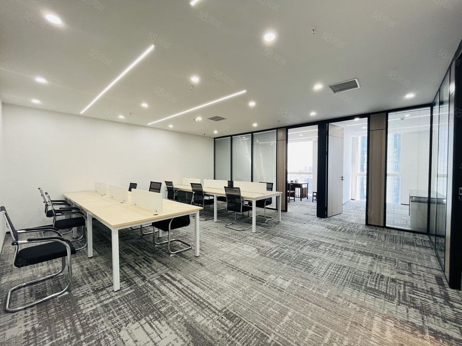 青秀区东葛路写字楼 36块!用具配齐 青秀万达138平 绿地龙光办公室出租 实景图